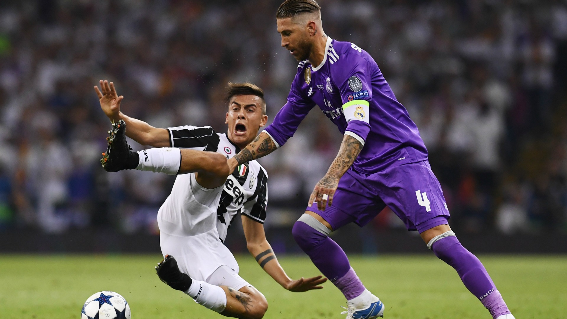 Paulo Dybala Sergio Ramos Juventus Real Madrid 020617