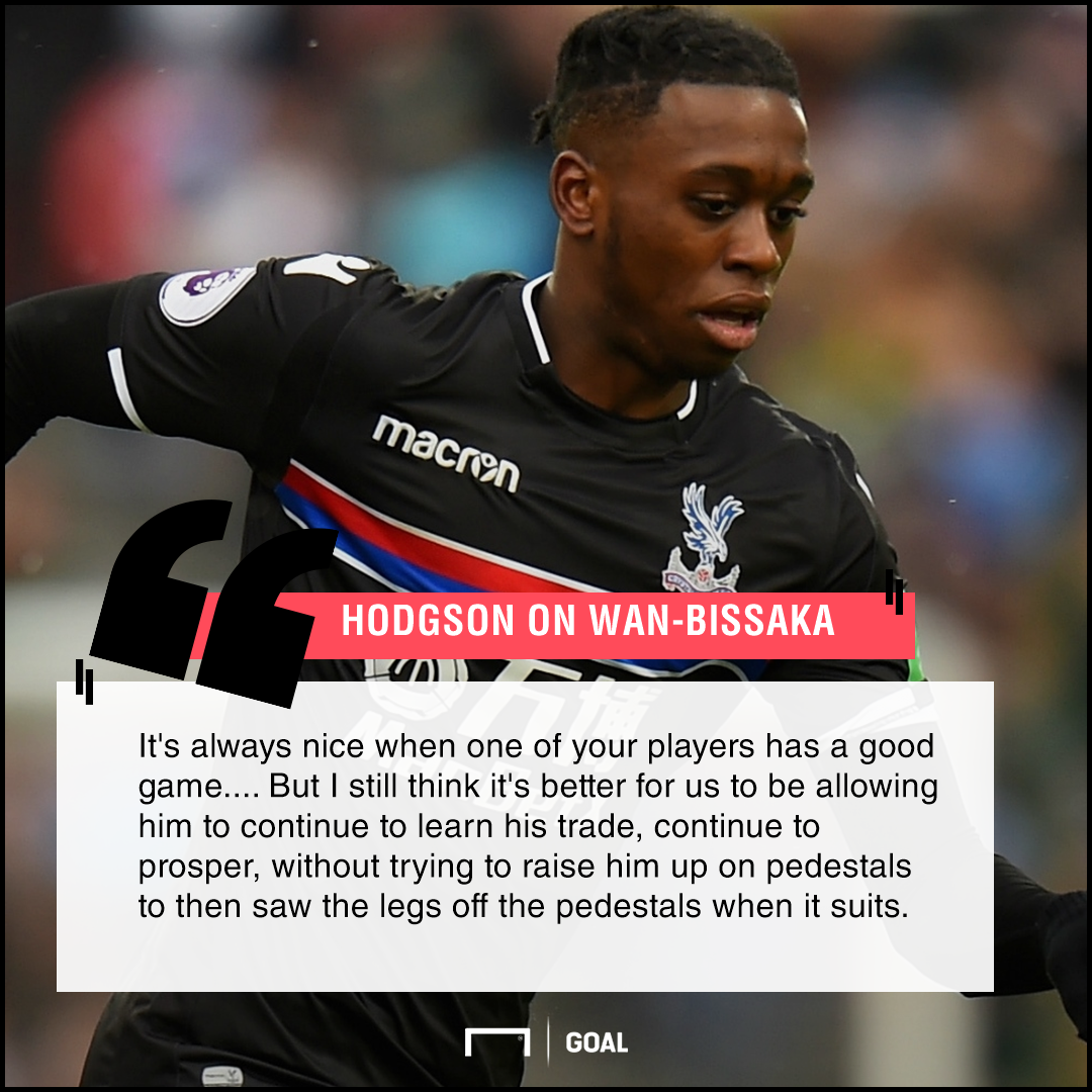 Crystal Palaces Hodgson Warns Against Aaron Wan Bissaka Overhype