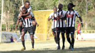Jeremiah Wanjala leads his teammates of Ushuru FC.