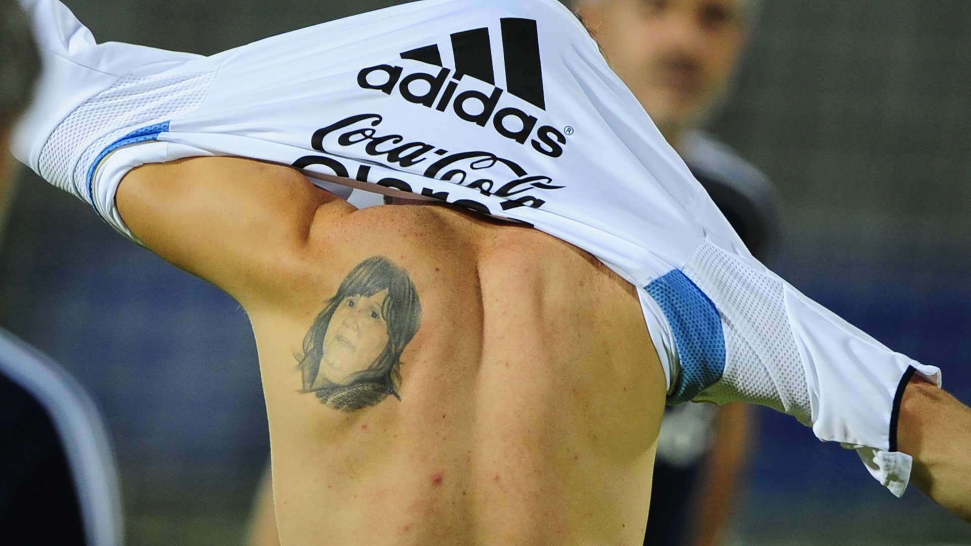Lionel Messi Back Tattoo