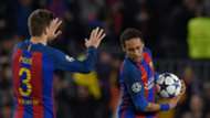 Neymar Pique Barcelona PSG Champions League