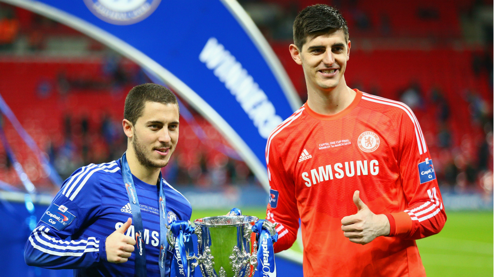 Courtois urges Madrid to sign Eden Hazard