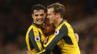 Alexis Sanchez Granit Xhaka Rob Holding Arsenal