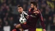Sami Khedira Gerard Pique Juventus Barcelona