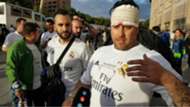 Real Madrid fan blood