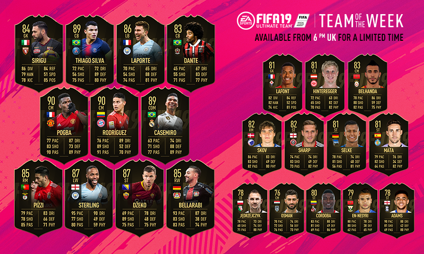 Fut 19 TOTW 22 Integrated