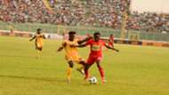 Habib mohammed marking Kotoko's Martin Antwi