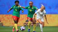 Cameroon's Ejangue and England's Duggan