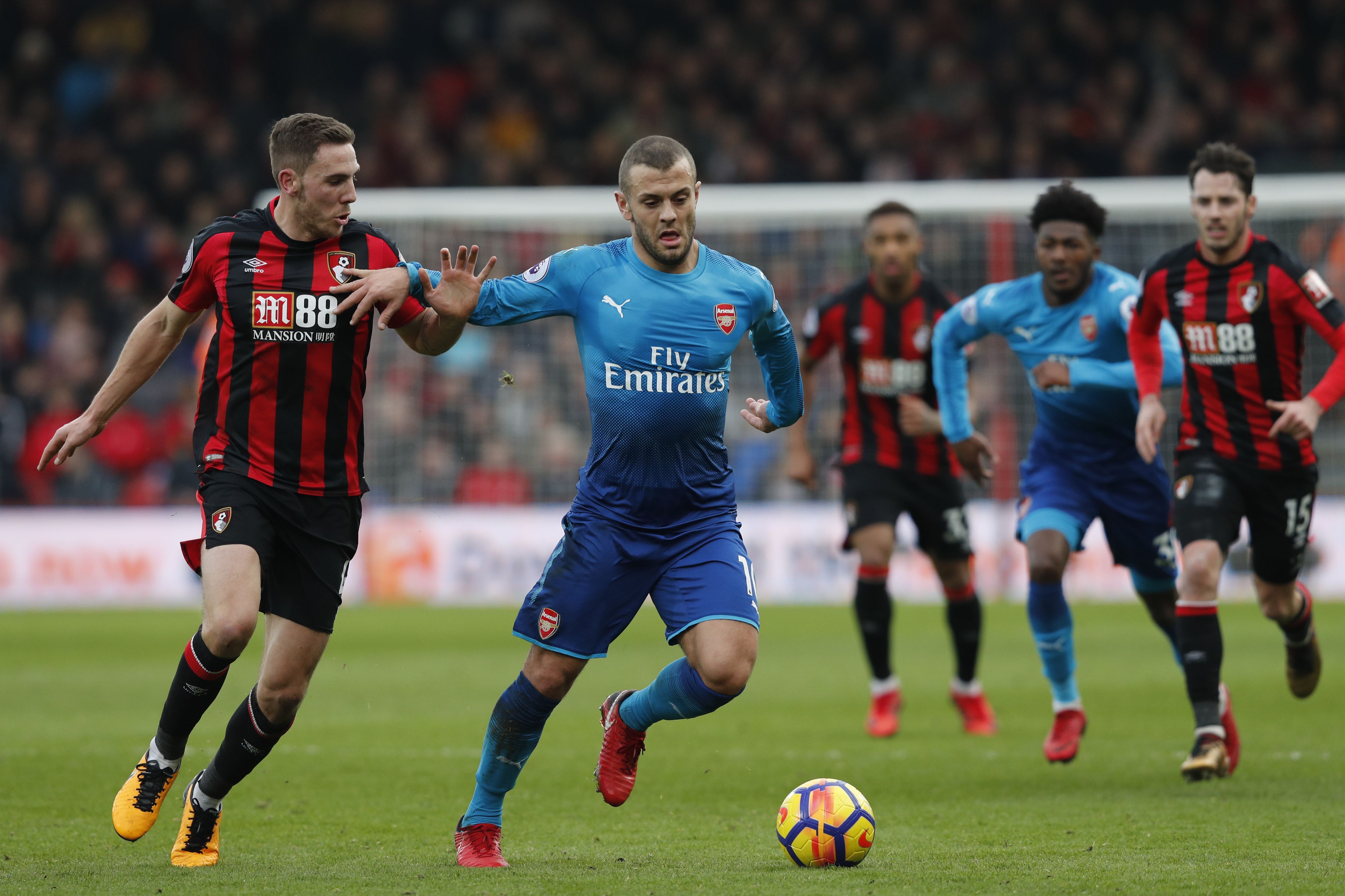 Jan 14 Bournemout - Arsenal Wilshere