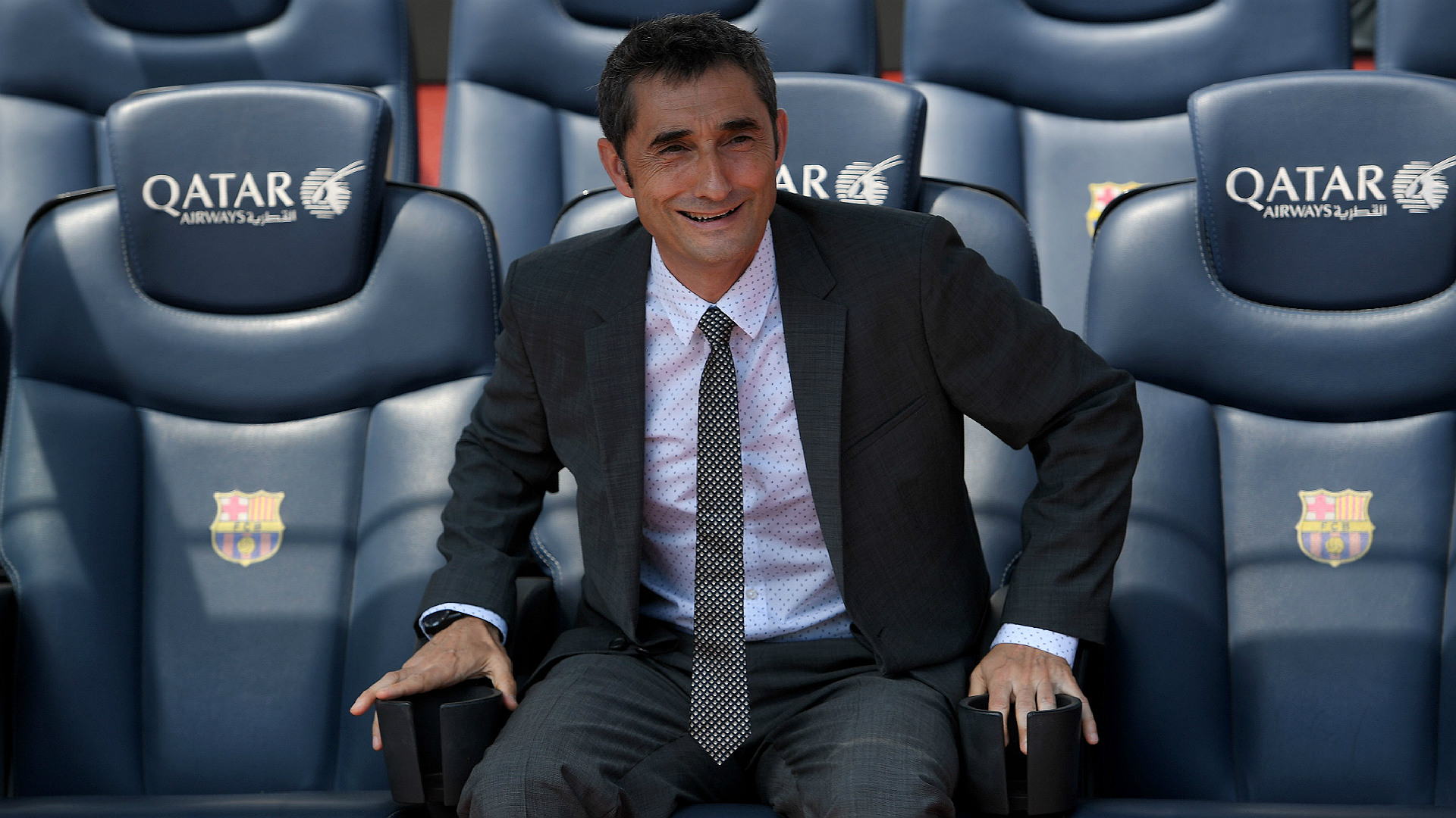 Ernesto Valverde Barcelona unveiling