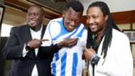 Alex Orotomal of Nigeria signs for AFC Leopards.