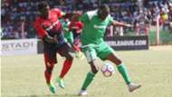 AFC Leopards captain Duncan Otieno v Meddie Kagere of Gor Mahia.