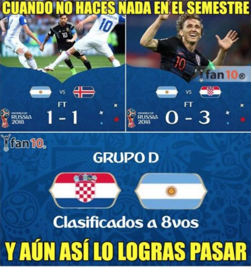 Los Memes De Argentina Vs Nigeria La Posesin De Maradona Y La