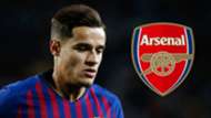 Philippe Coutinho Arsenal composite