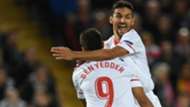 HD Sevilla celebrate v Liverpool