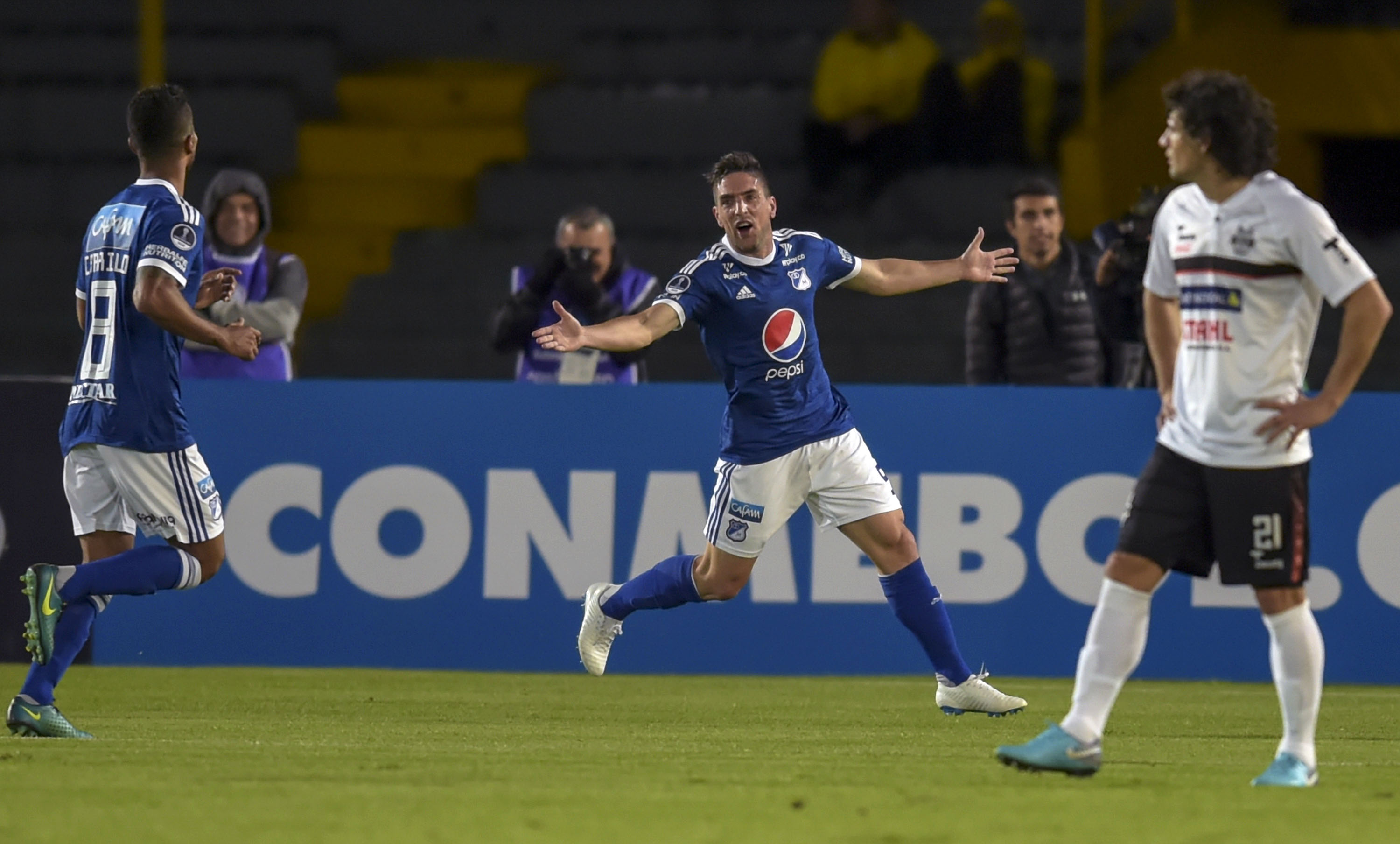 Gabriel Hauche Millonarios - General Díaz Copa Sudamericana 15082018