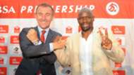 Micho Sredojevic and Steve Komphela - Orlando Pirates v Kaizer Chiefs