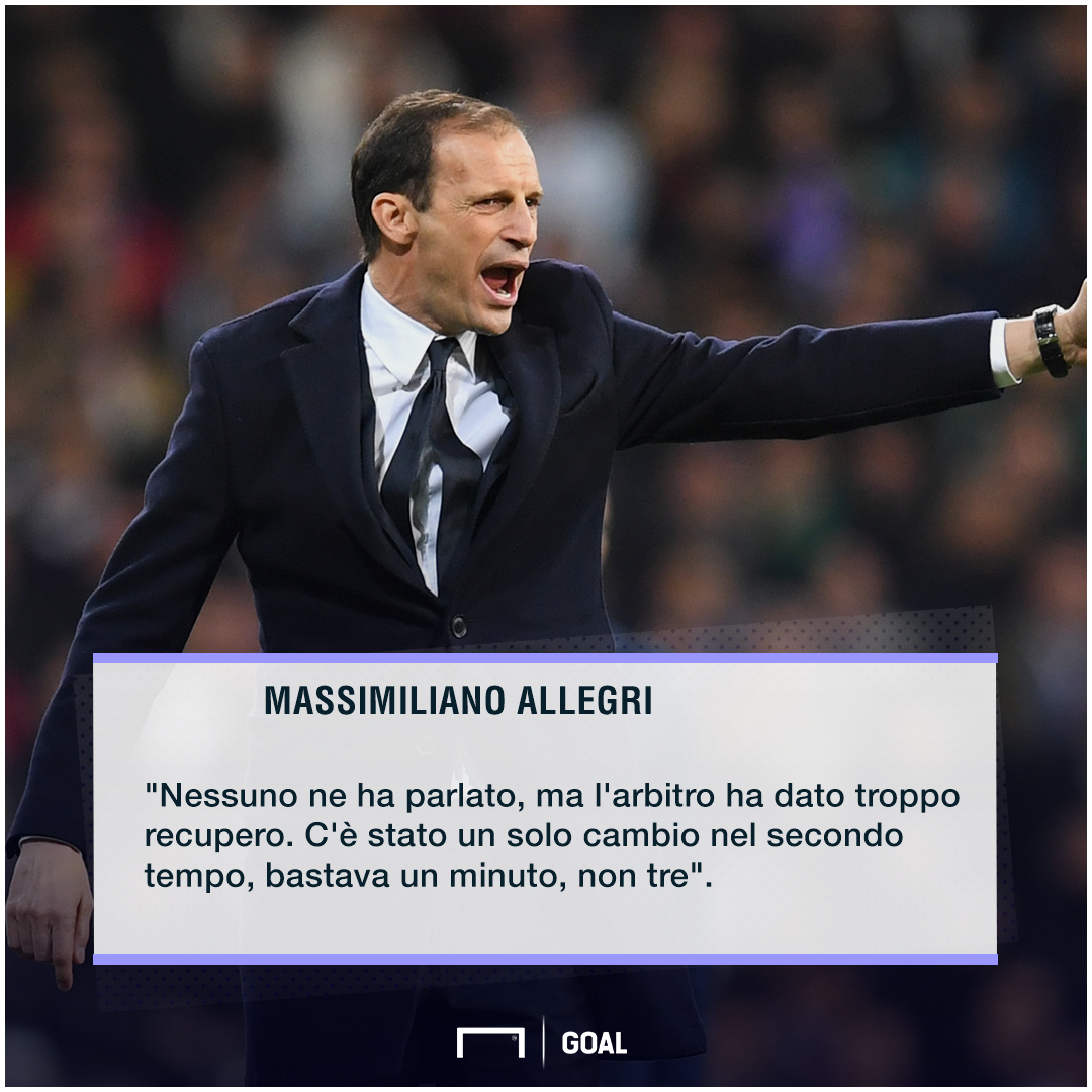 Allegri consola Buffon e poi parla del Napoli Allegri consola Buffon e poi parla del Napoli