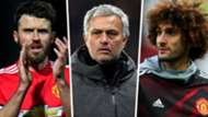 Michael Carrick Jose Mourinho Marouane Fellaini