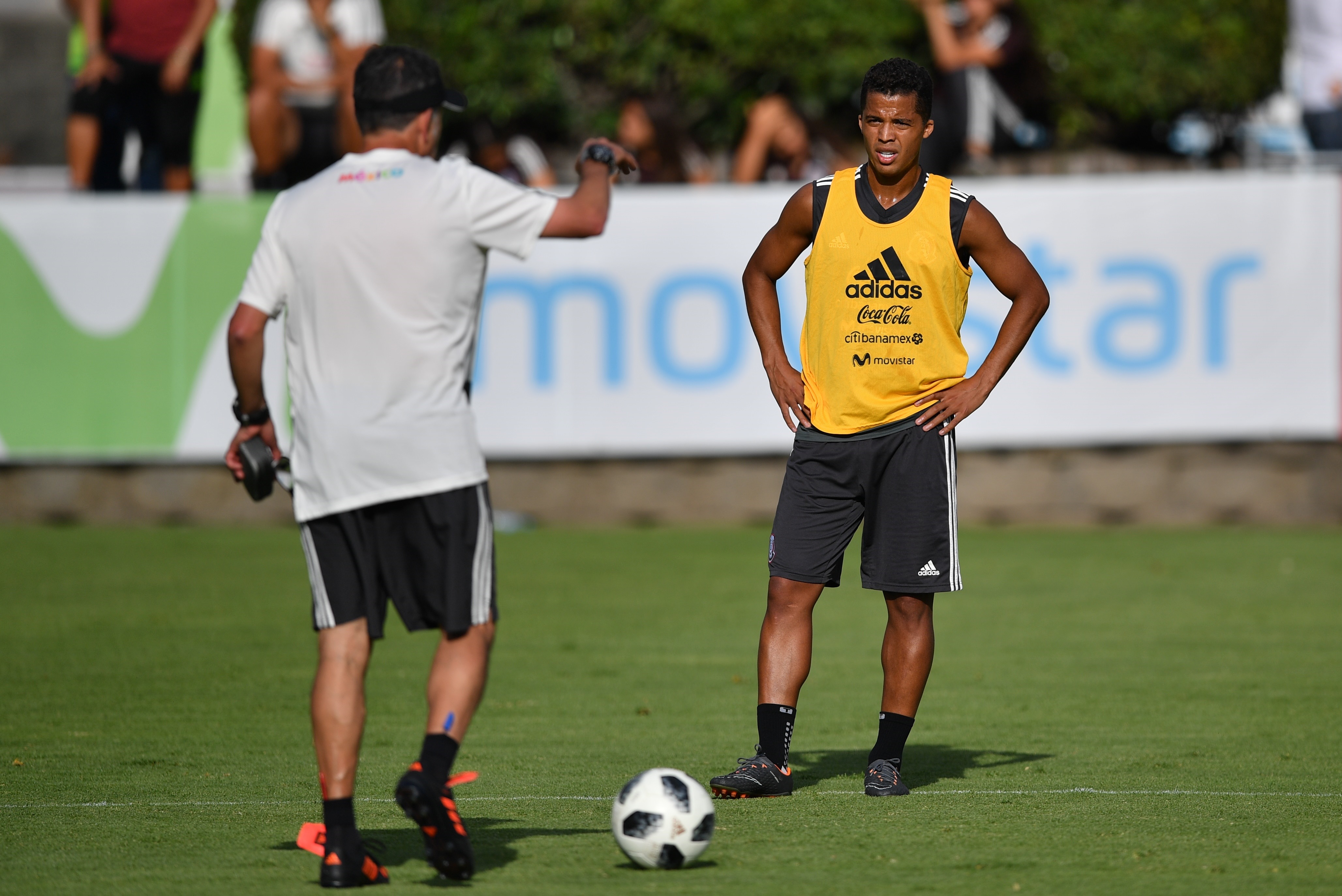   Juan Carlos Osorio and Giovani Dos Santos Mexico 2018 