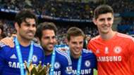 Diego Costa Cesc Fabregas Cesar Azpilicueta Thibaut Courtois Chelsea