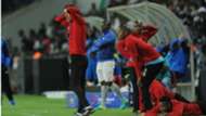 Micho Sredojevic and Orlando Pirates players in disbelief