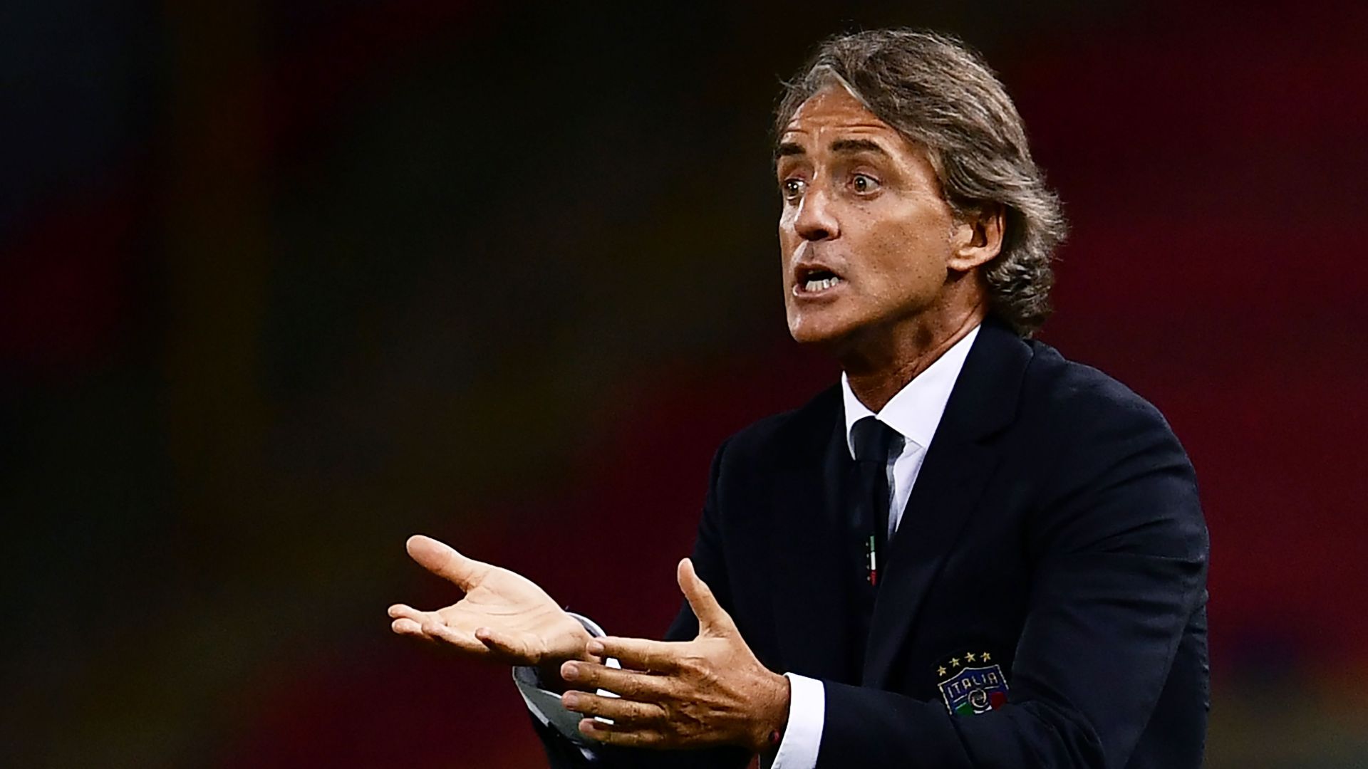  Roberto Mancini Italy Poland UEFA National League 