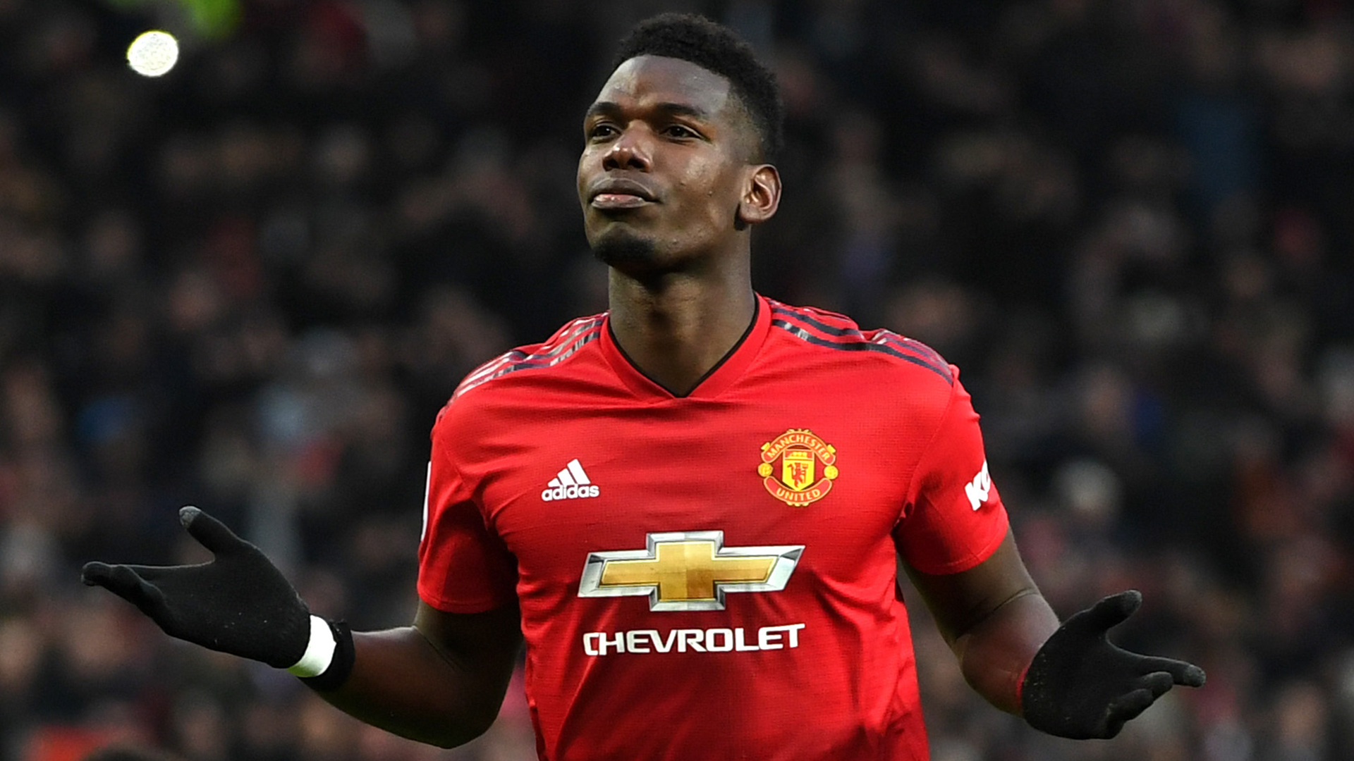 Pogba, durante un encuentro con el Manchester United.