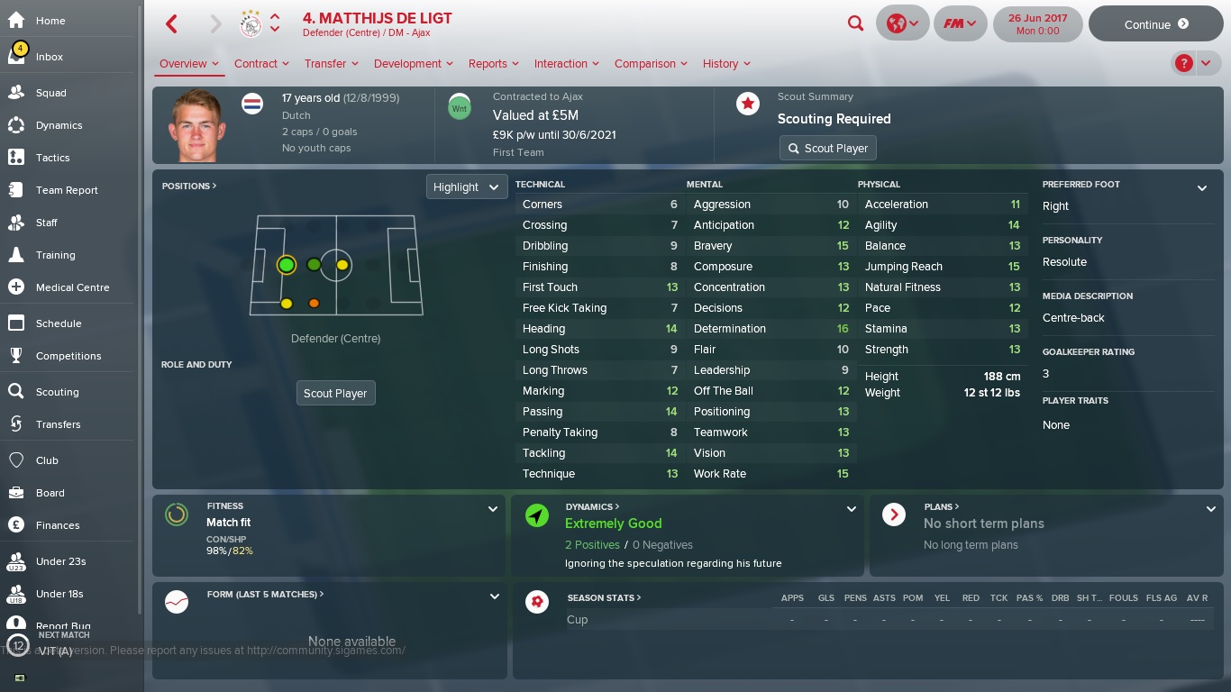 Embed only FM 18 Matthijs De Ligt