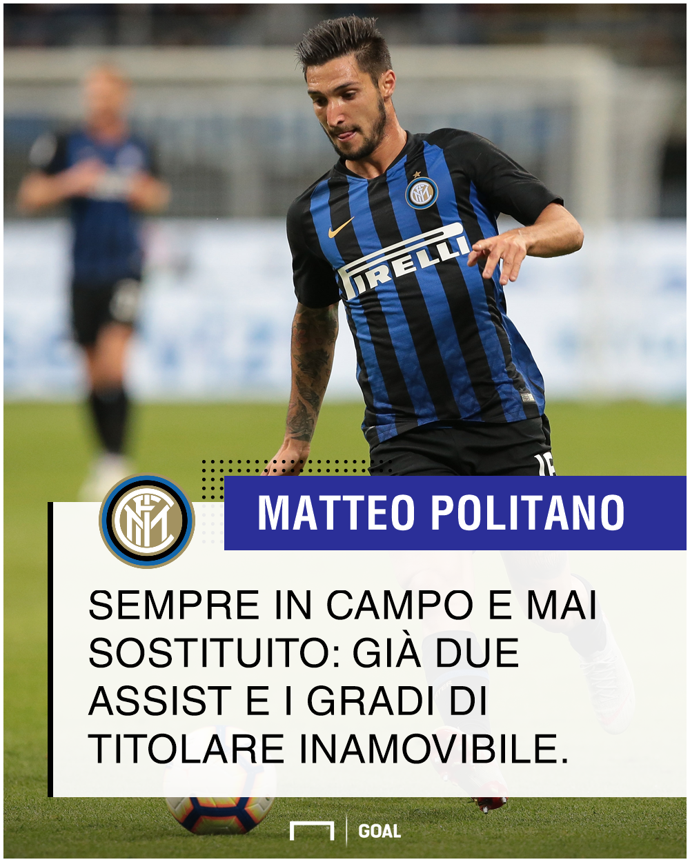 Terza Maglia Inter Milan MATTEO POLITANO Terza Maglia Inter Milan MATTEO POLITANO