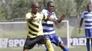 David Ojwang of Chemelil v Wyvonne Isuza of AFC Leopards.