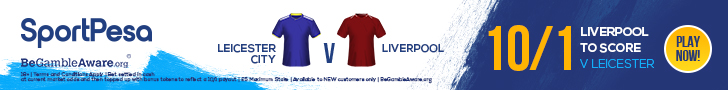 Liverpool to score a goal offer SportPesa