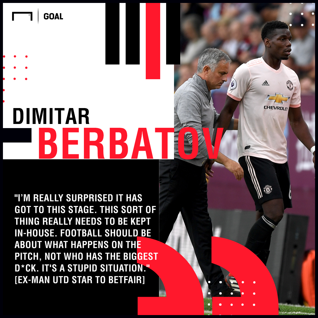 Paul Pogba Jose Mourinho stupid Dimitar Berbatov