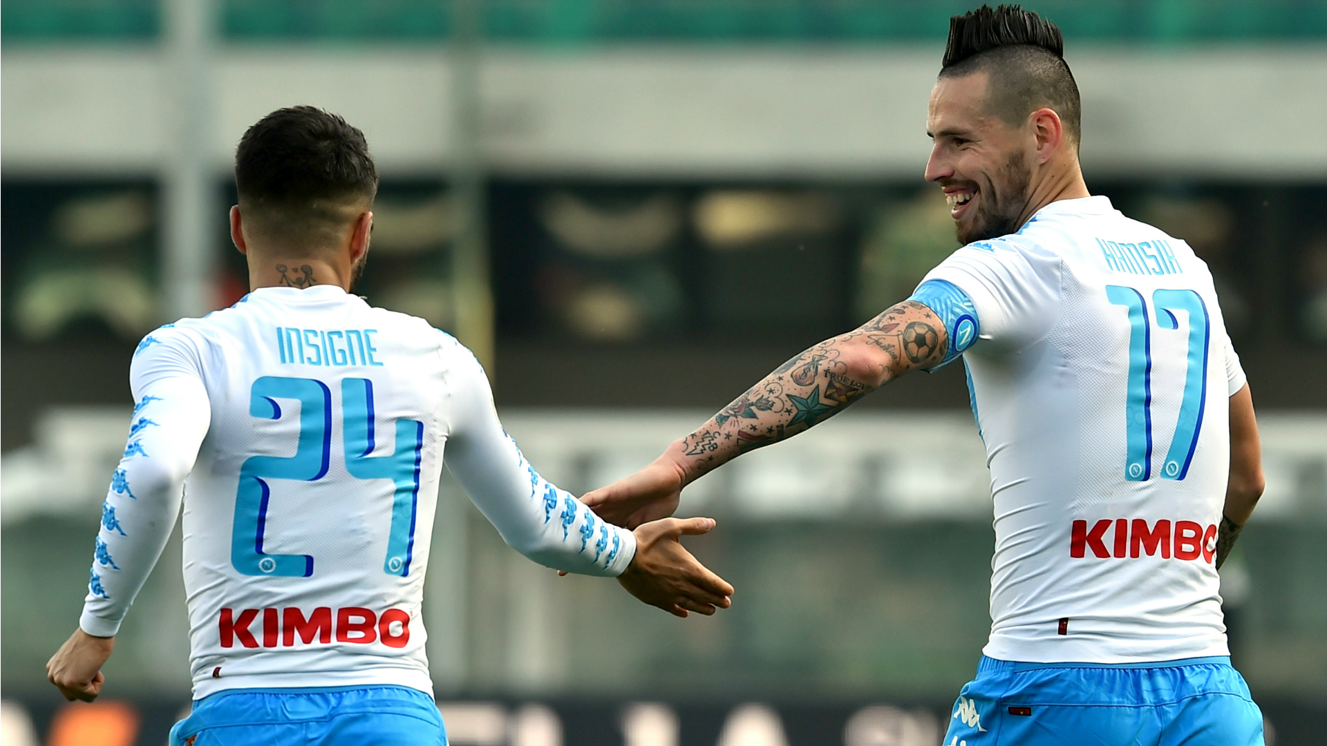 Lorenzo Insigne Marek Hamsik Chievo Napoli Serie A 19022017