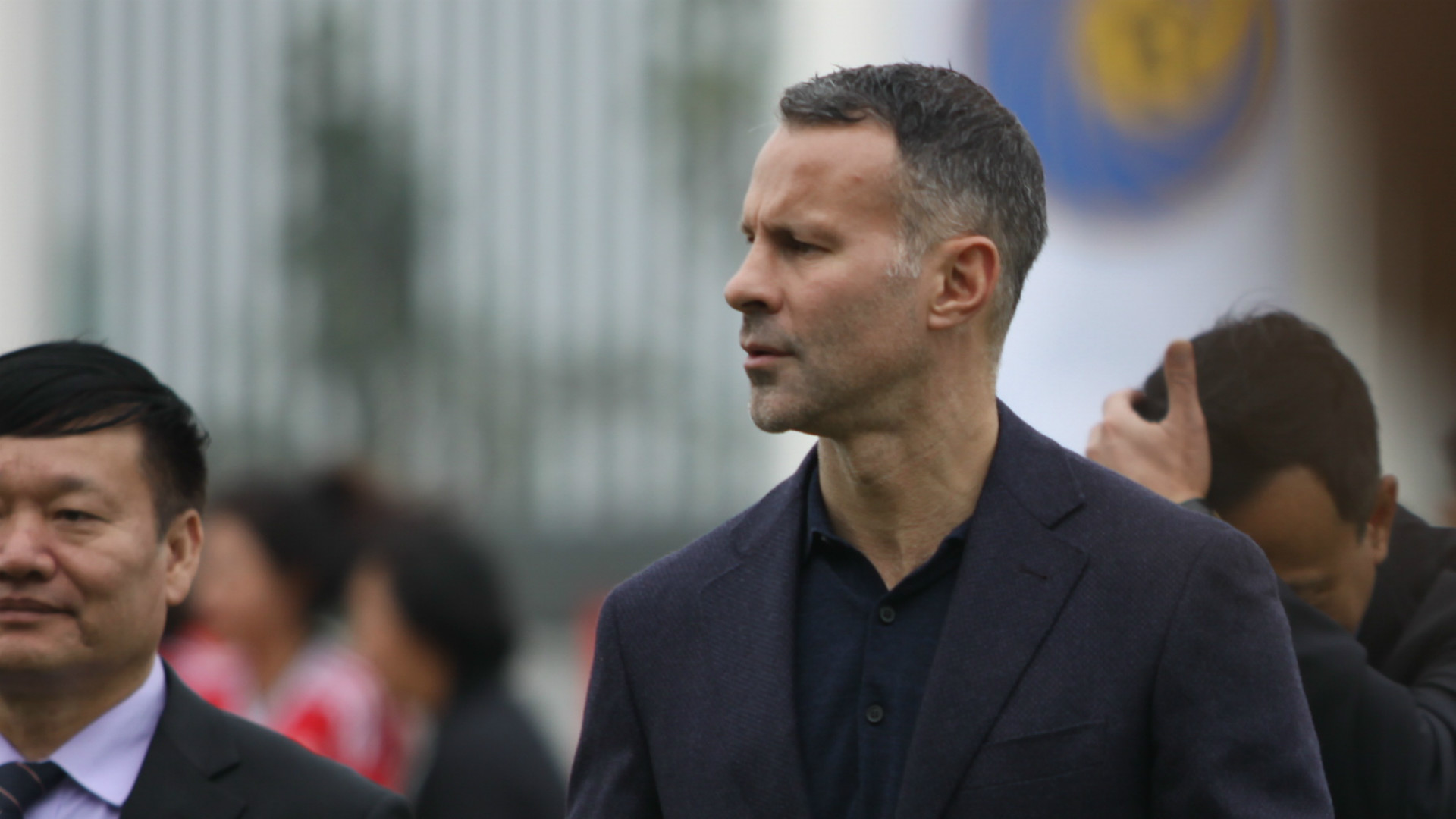 Ryan Giggs Paul Scholes at the PVF Academy