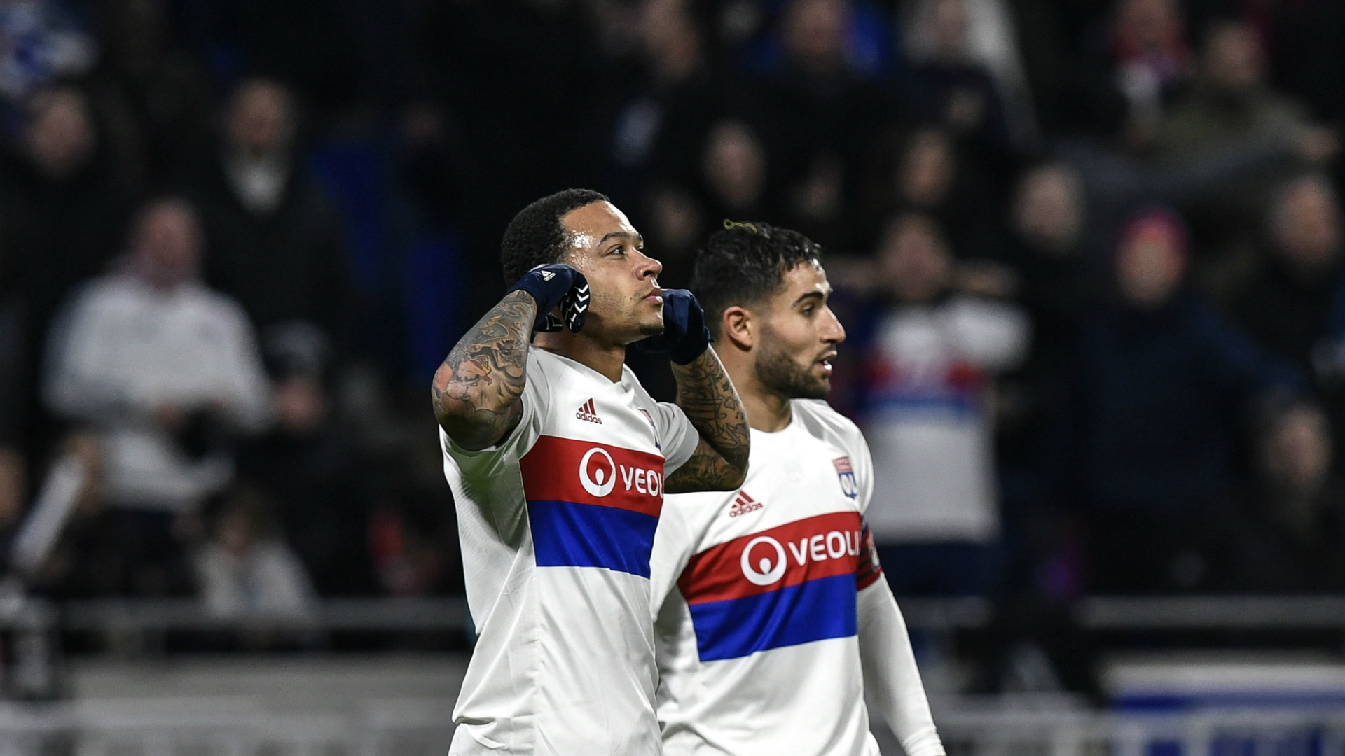 Memphis Depay, Nabil Fekir, Olympique Lyon - Villarreal, Europa League 02152018