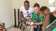 Gor Mahia defender Karim Nizigiyimana and Dylan Kerr.