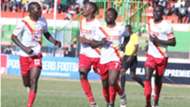 Posta Rangers players celebrate.