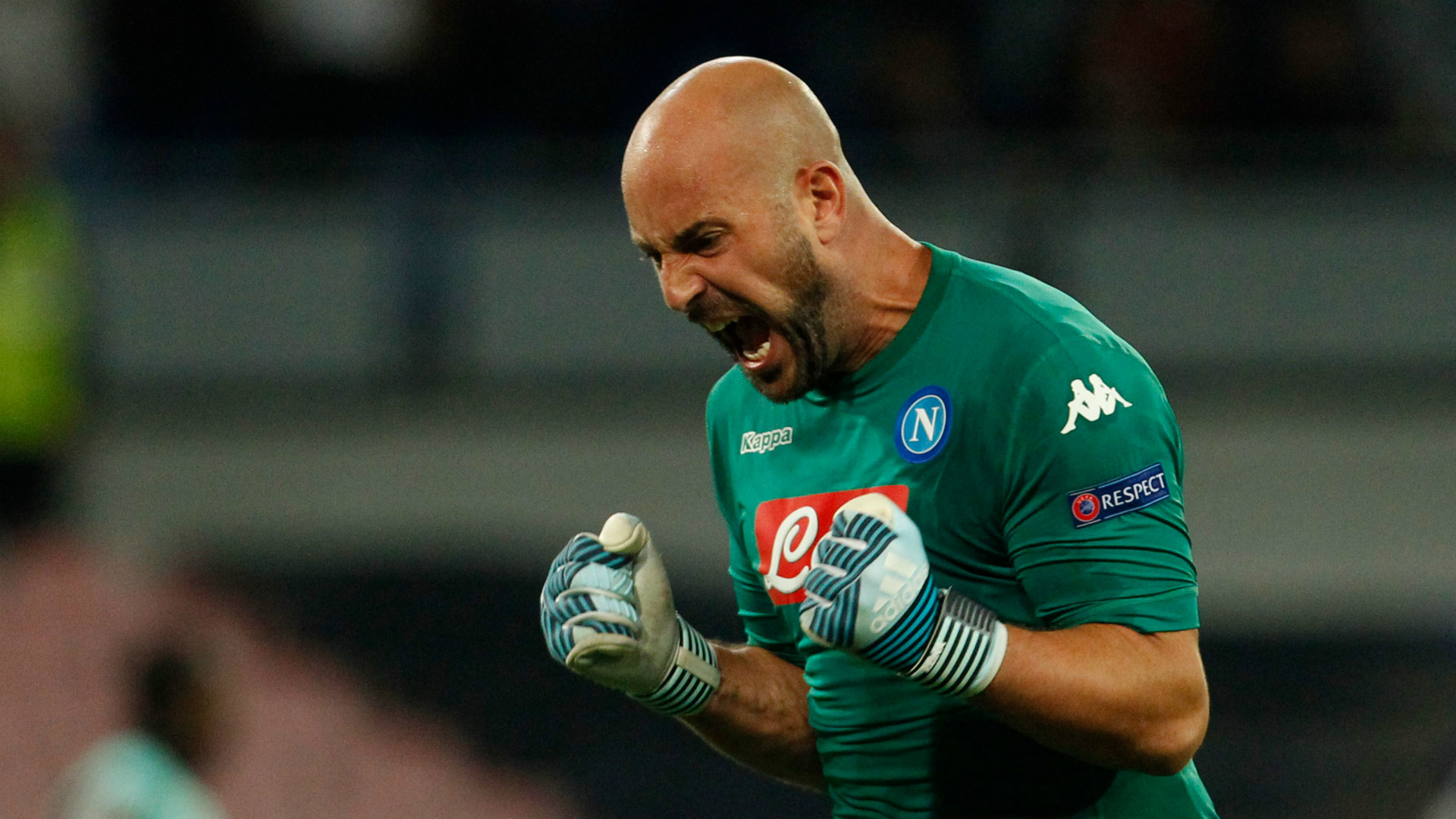 Pepe Reina, Napoli, Feyenoord, UEFA Champions League, 26092017