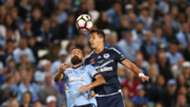 Alex Brosque Daniel Georgievski Sydney FC Melbourne Victory
