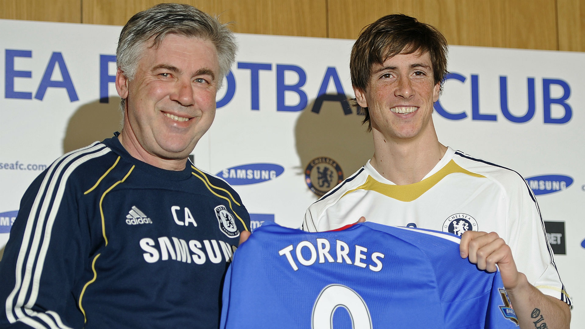 carlo ancelotti fernando torres 2011 chelsea