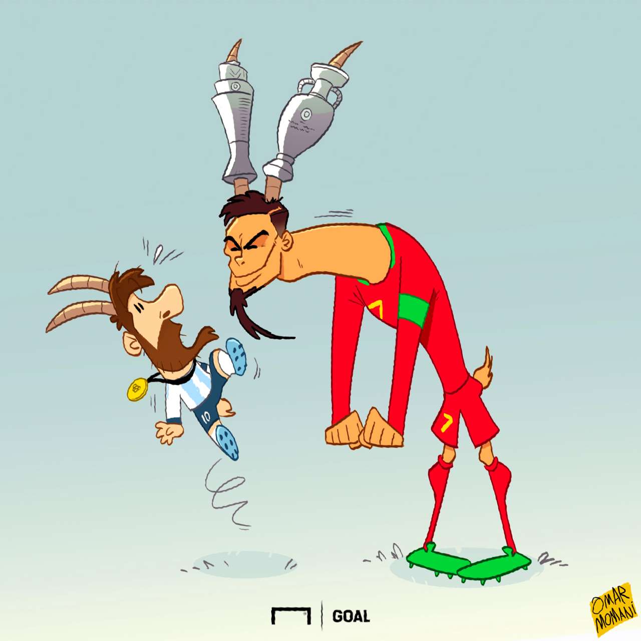 Goal's Cartoon Corner the best football sketches from Omar Momani