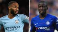 Raheem Sterling N'Golo Kante Man City Chelsea 2018