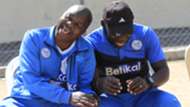 Sofapaka coach Sam Ssimbwa and John Baraza.