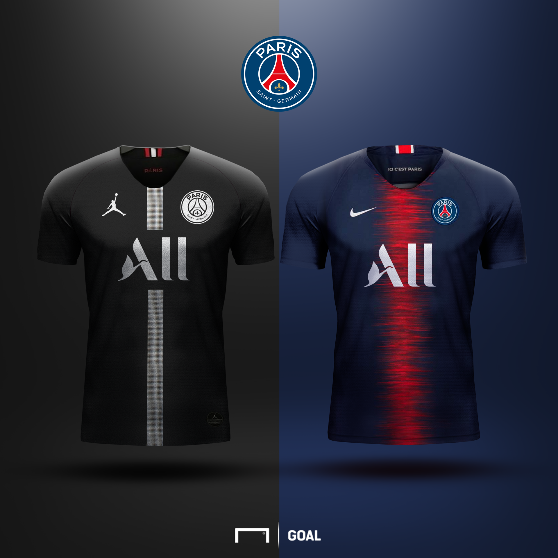 À quoi ressemble le maillot du PSG avec son nouveau ... À quoi ressemble le maillot du PSG avec son nouveau ...