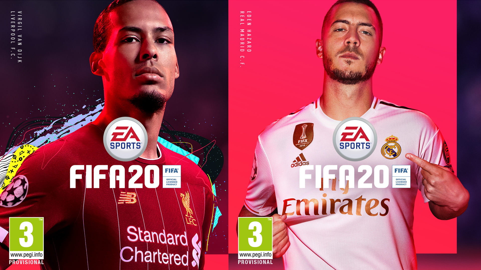 FIFA 20 Eden Hazard Virgil van Dijk