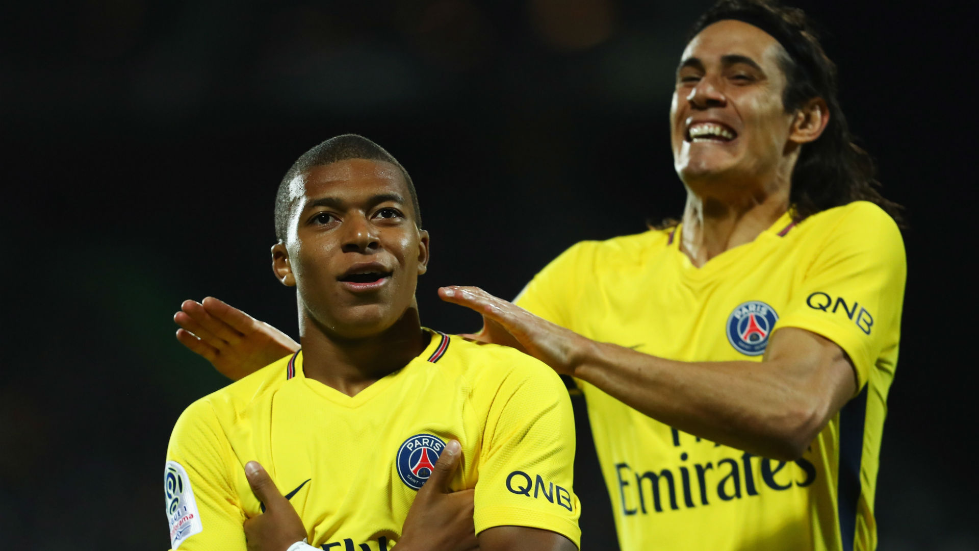 Kylian Mbappe Edinson Cavani Metz PSG Ligue 1 08092017