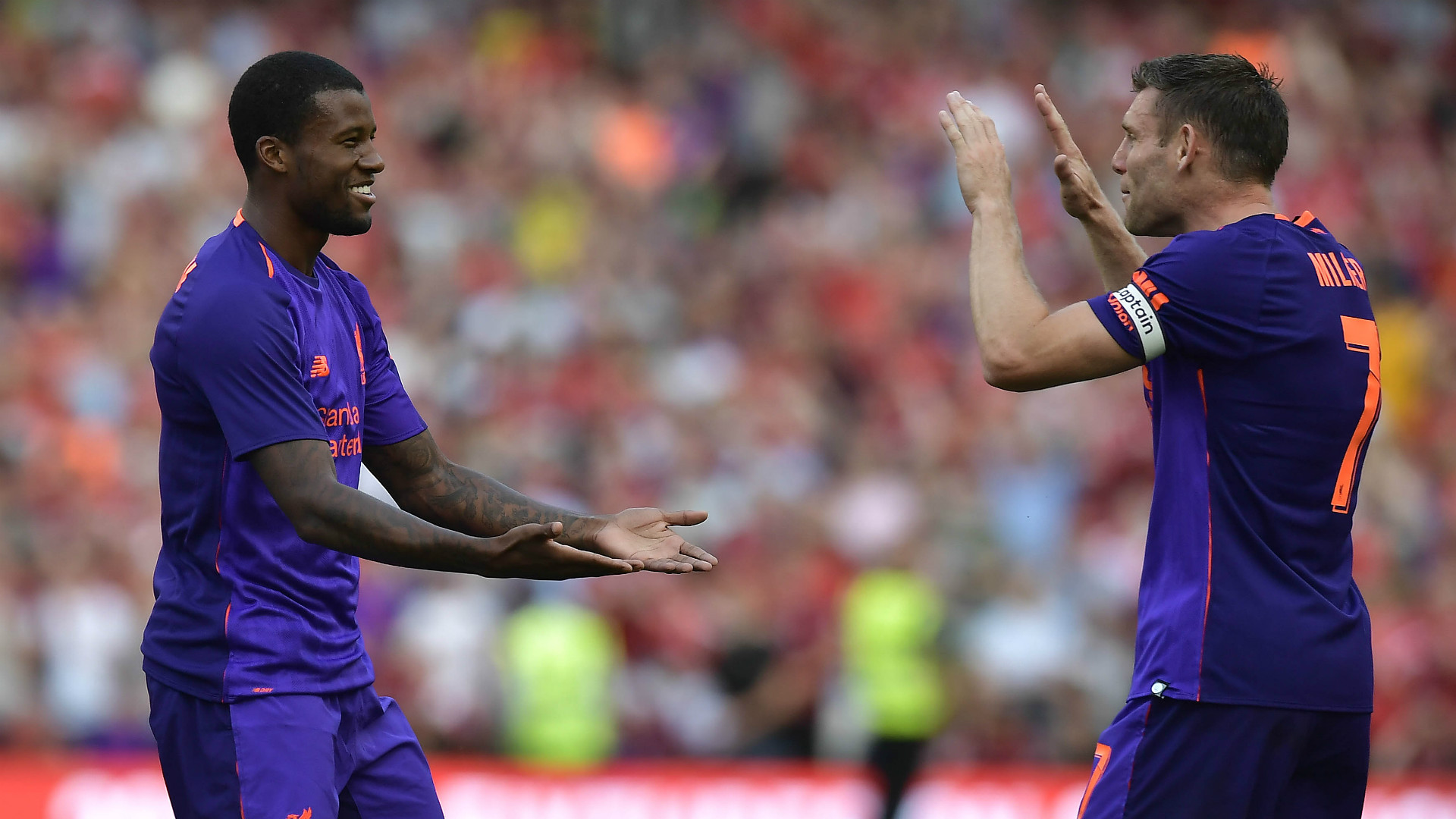 Wijnaldum Milner Liverpool-Napoli