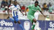 Ernest Wendo of Gor Mahia v Vincent Oburu of AFC Leopards.