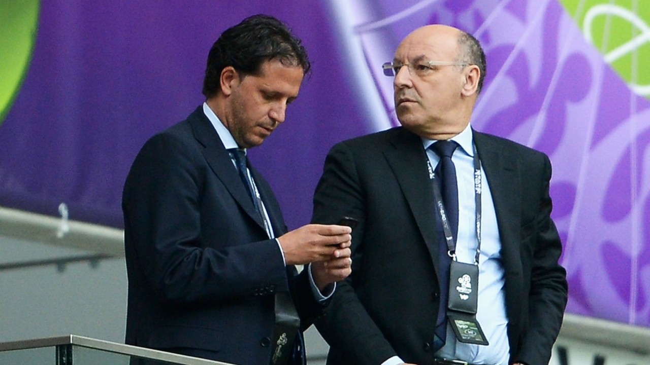 Fabio Paratici e Beppe Marotta, il duo che ha rivoluzionato la Juventus. Foto: Getty.